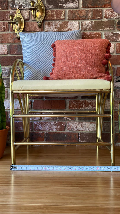 Vintage Vanity bench,Hollywood Regency, vanity/makeup chair, The Commodore Collection, Rosalco Inc