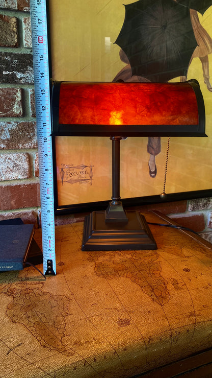 Mica Mission Craftsman Bankers Desk Lamp